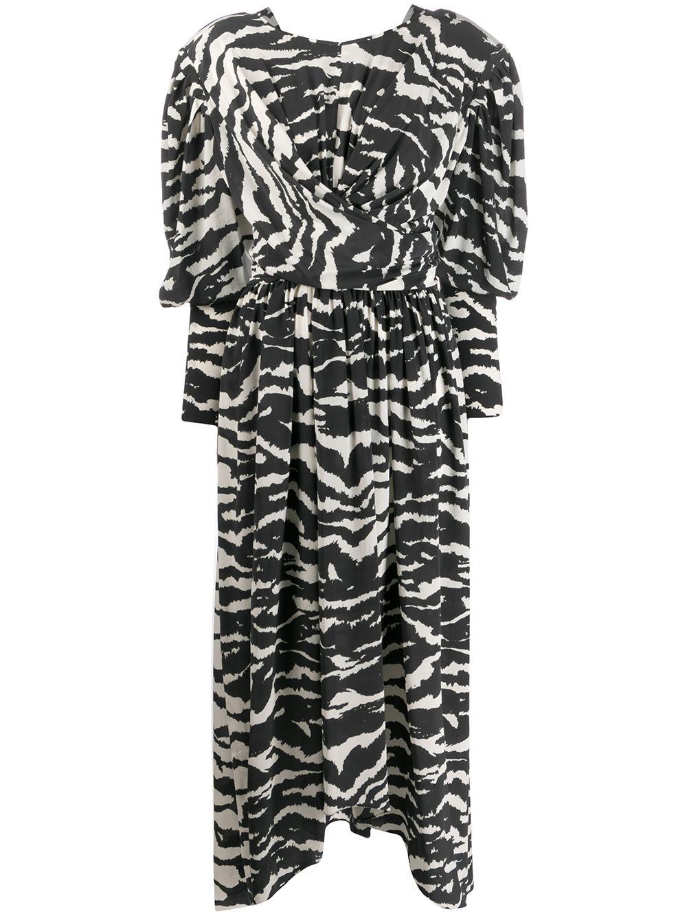 Filao zebra-print twisted-waist dress by ISABEL MARANT