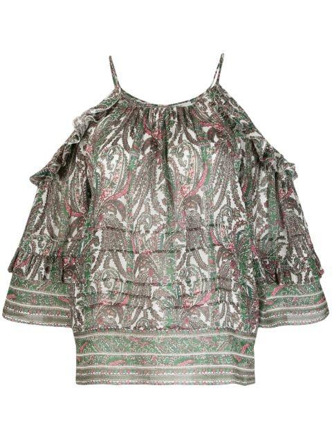 Gabia graphic-print top by ISABEL MARANT
