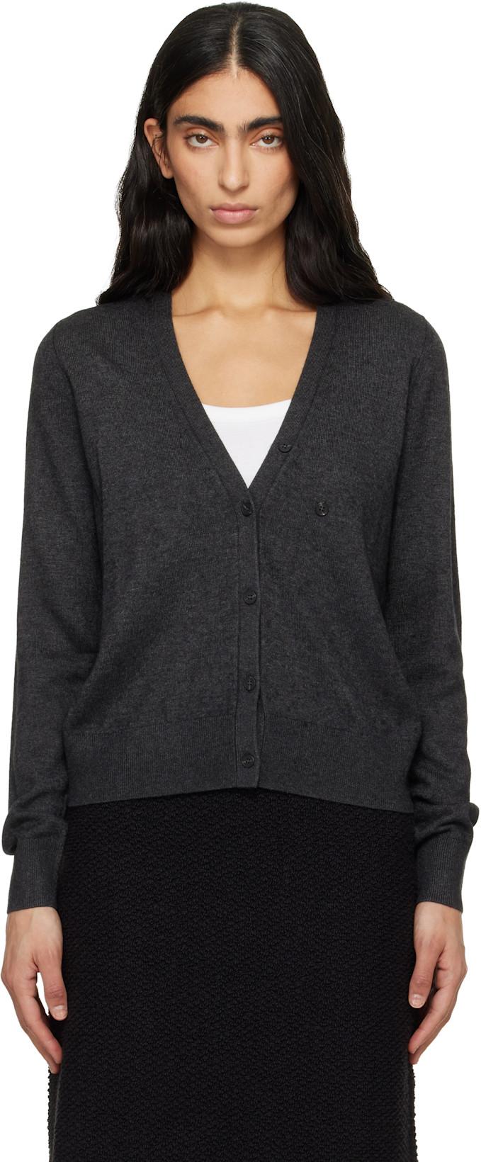 Gray Carline Essential Fluid Knit Cardigan by ISABEL MARANT