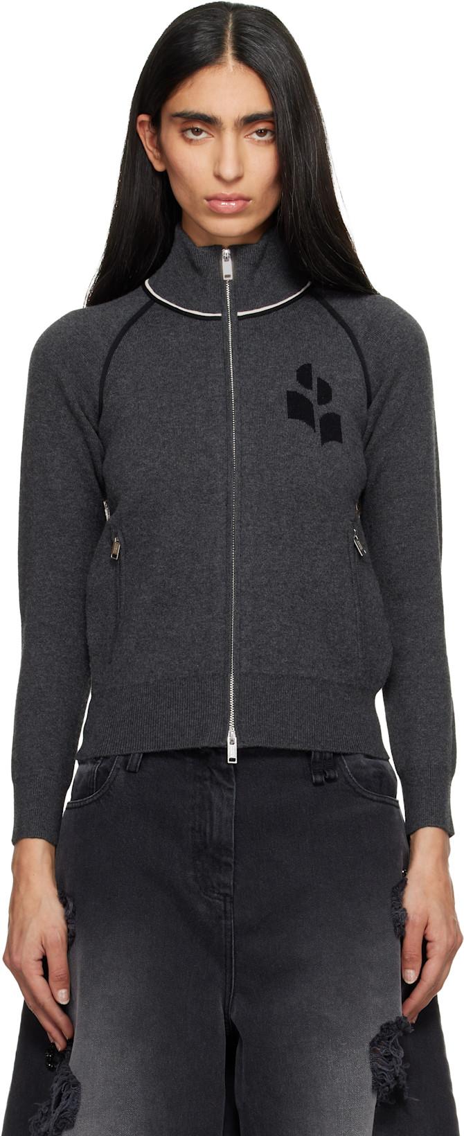 Gray Lanya Cardigan Jacket by ISABEL MARANT