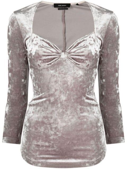 Gubaia velvet top by ISABEL MARANT