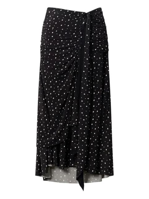 Gyelle polka-dot gathered-waist skirt by ISABEL MARANT
