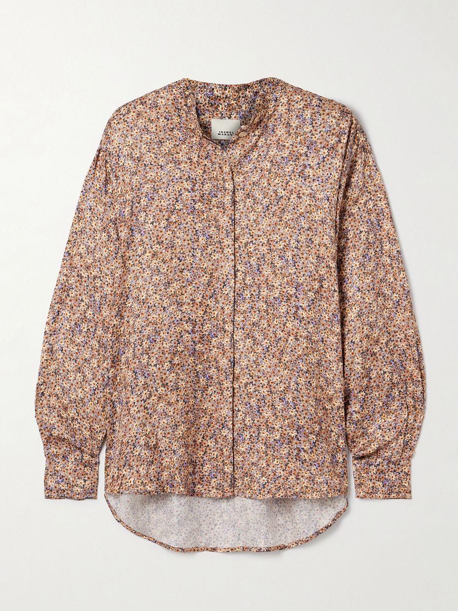 Harlow floral-print crepe blouse by ISABEL MARANT