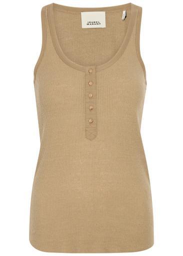 Helma ribbed silk tank top by ISABEL MARANT