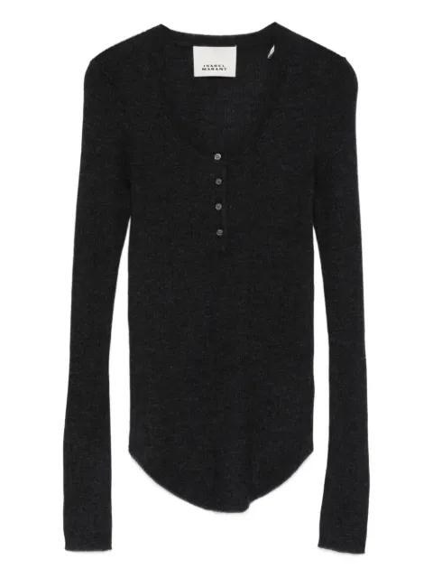 Idite button-front top by ISABEL MARANT