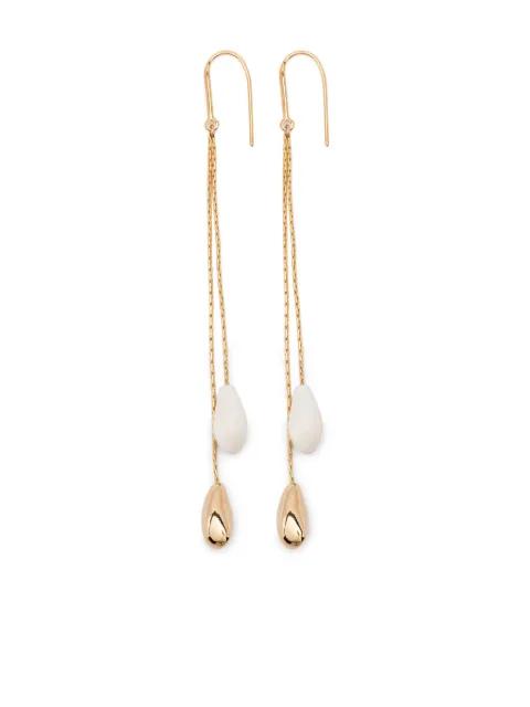 Imala gold-chain teardrop earrings by ISABEL MARANT