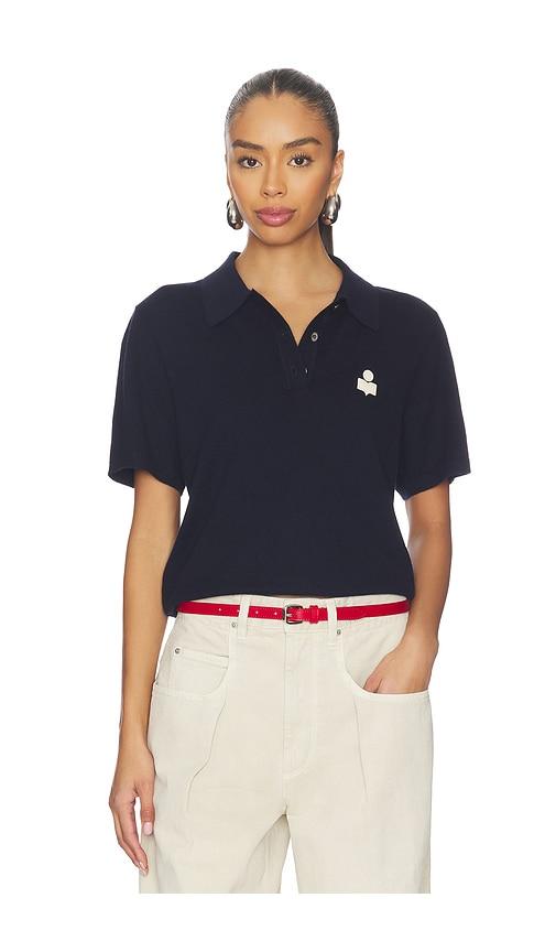 Isabel Marant Etoile Althea Top in Navy by ISABEL MARANT