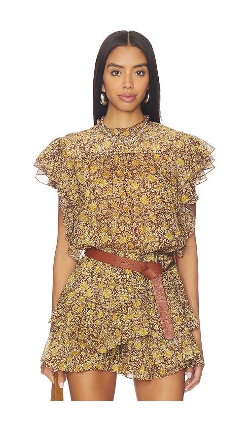 Isabel Marant Etoile Daliyane Top in Brown by ISABEL MARANT