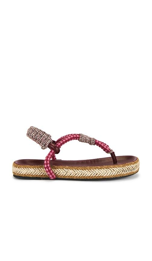 Isabel Marant Gypso Sandal in Burgundy by ISABEL MARANT