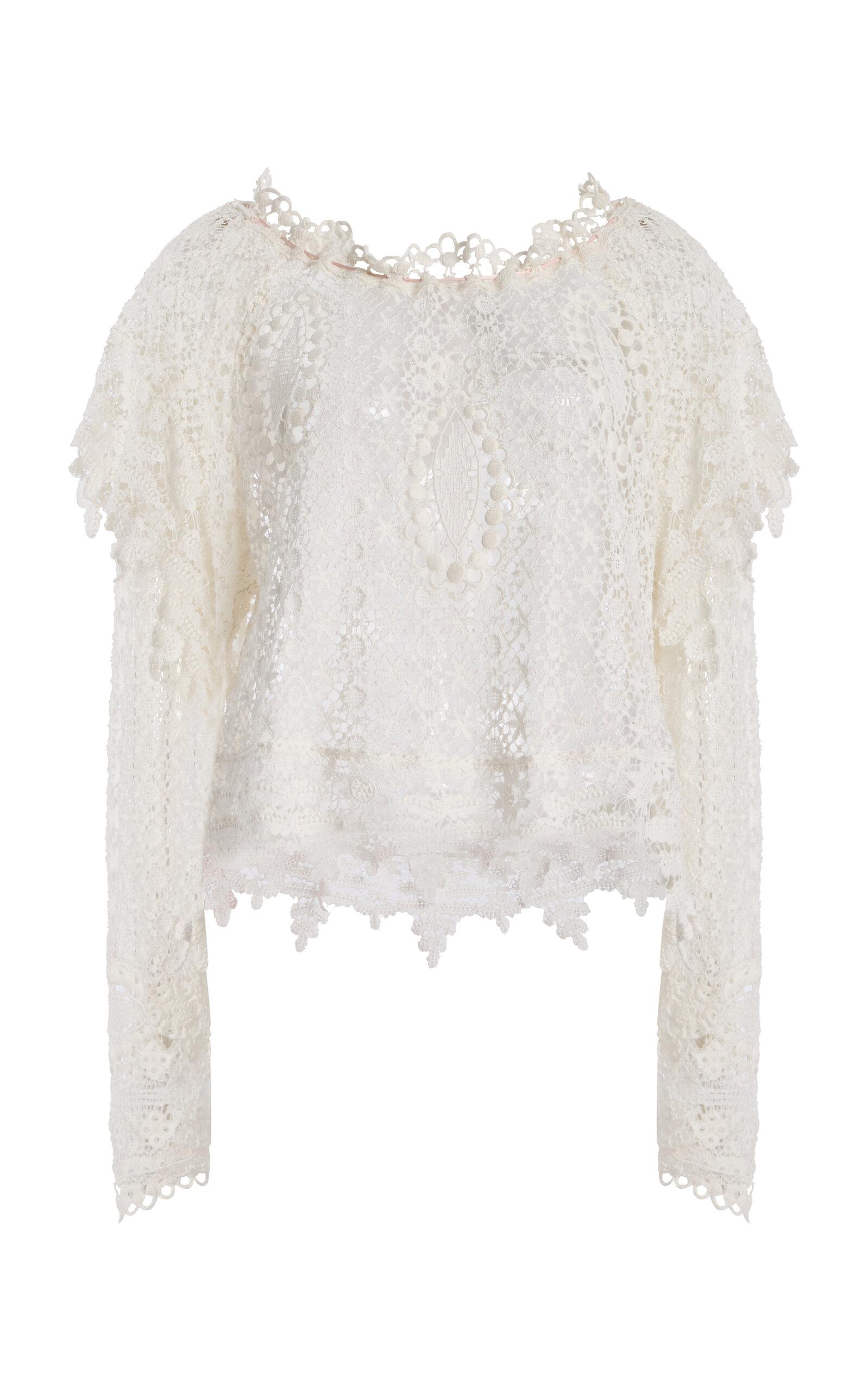 Isabel Marant Hyliana Knit Cotton Lace Top - Moda Operandi by ISABEL MARANT