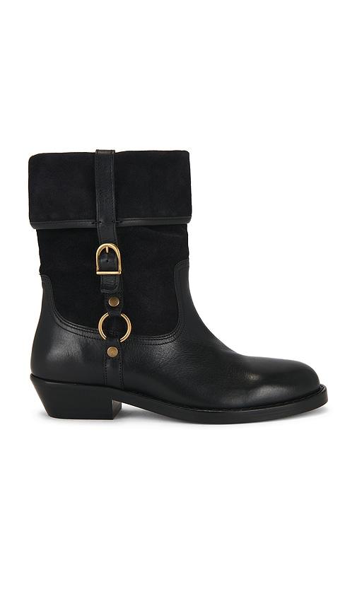 Isabel Marant Ildra Buckle Boot in Black by ISABEL MARANT