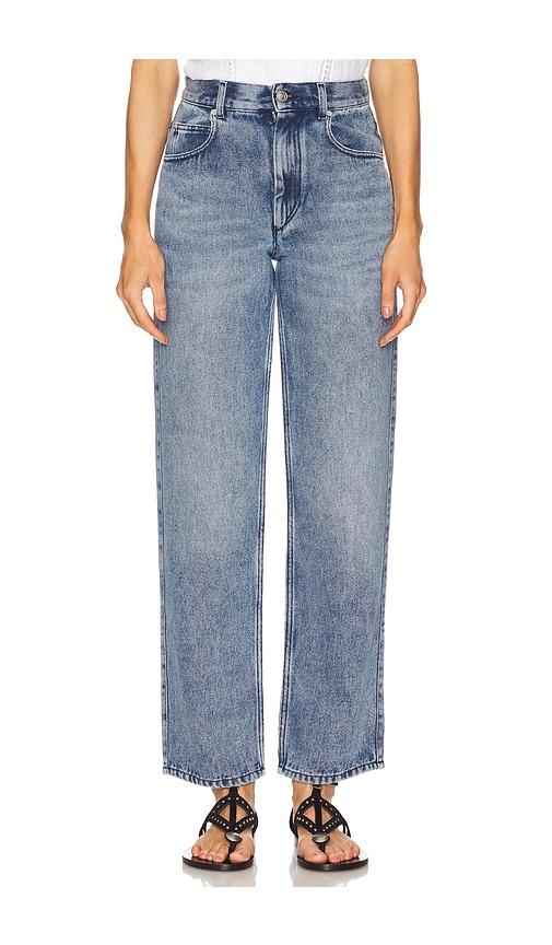 Isabel Marant Jenny Wide Leg in Denim-Medium by ISABEL MARANT