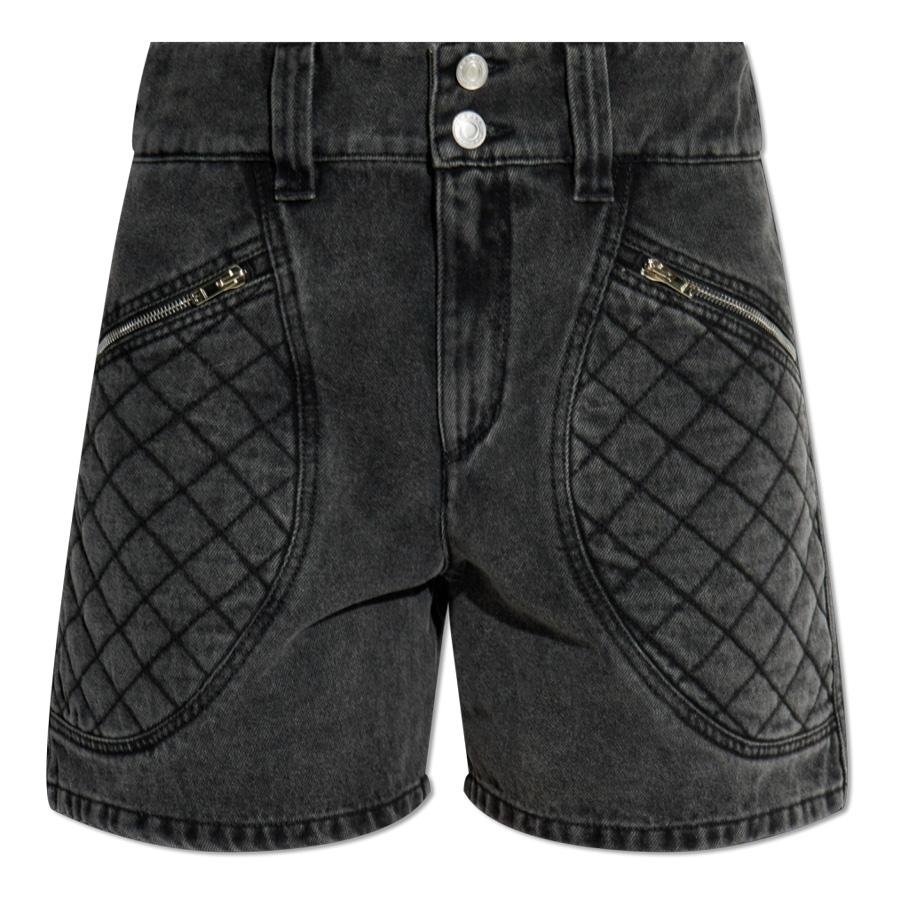 Isabel Marant Ladies Dark Grey Candice Denim Shorts by ISABEL MARANT