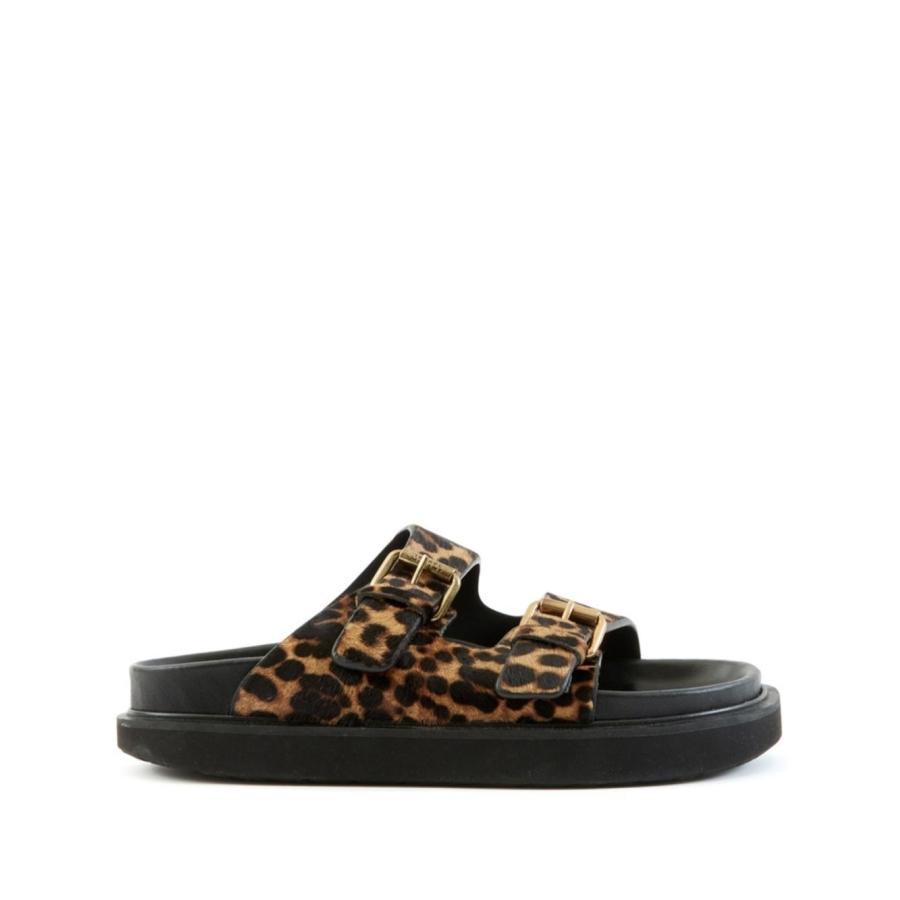 Isabel Marant Ladies Leopard Lennya Flat Sandals by ISABEL MARANT