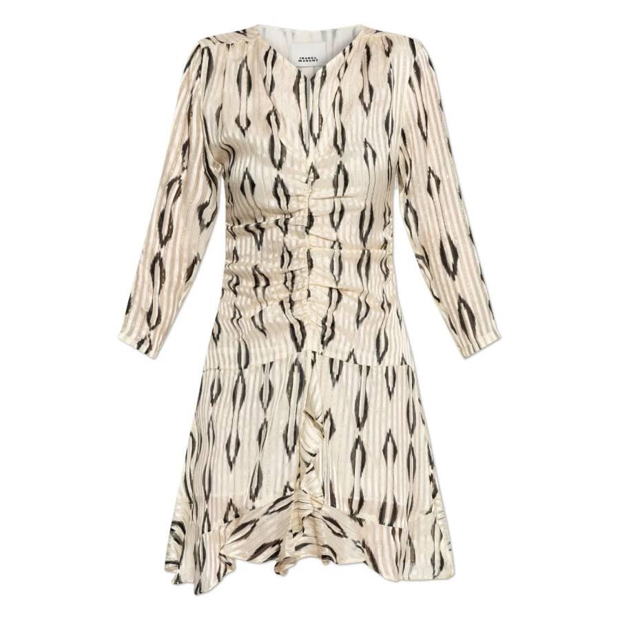 Isabel Marant Octavia Gathered Printed Dress by ISABEL MARANT