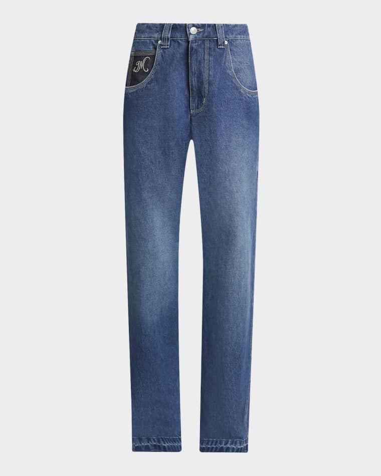 Jeyda Straight-Leg Released-Hem Jeans by ISABEL MARANT