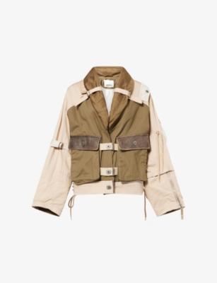 Julissa Patch-Pocket Woven Jacket by ISABEL MARANT Julissa Patch-Pocket Woven Jacket by ISABEL MARANT
