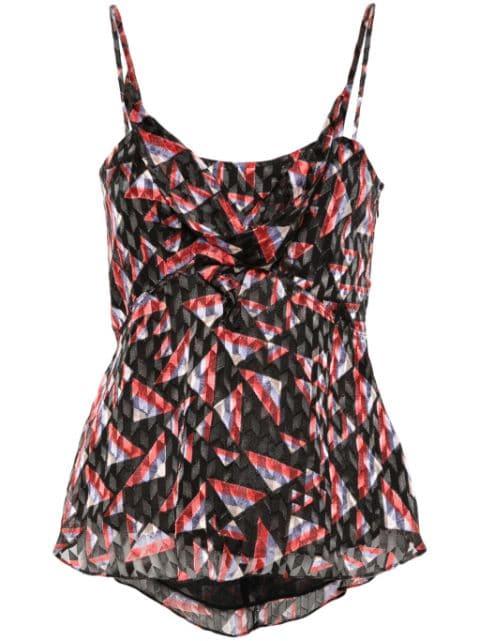 Kalisia geometric-print tank top by ISABEL MARANT