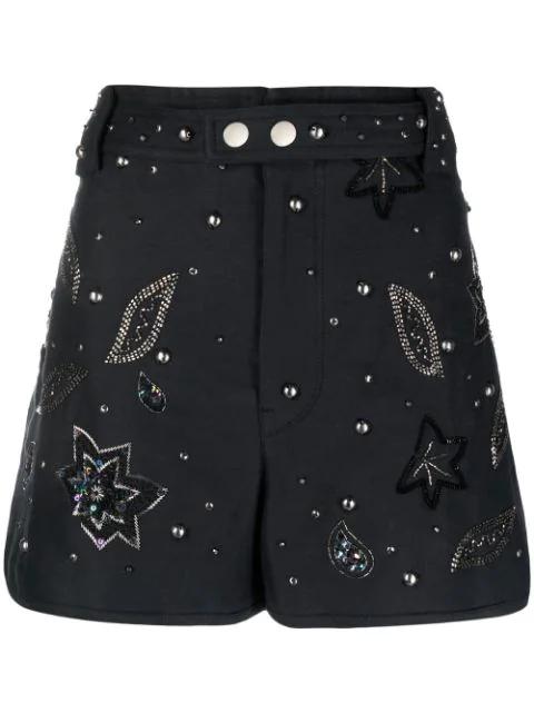 Kayneliae embroidered shorts by ISABEL MARANT