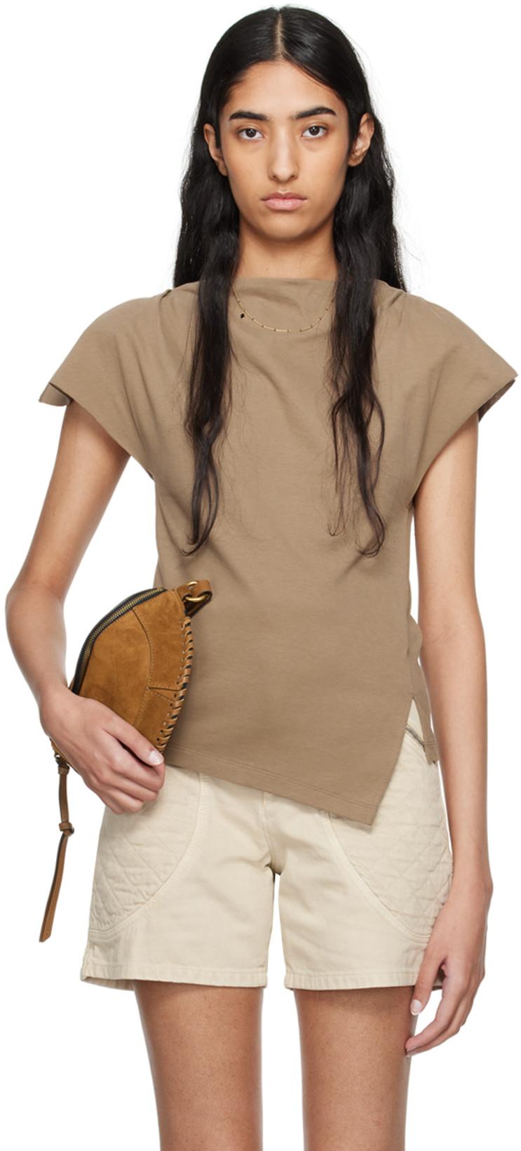 Khaki Sebani T-Shirt by ISABEL MARANT