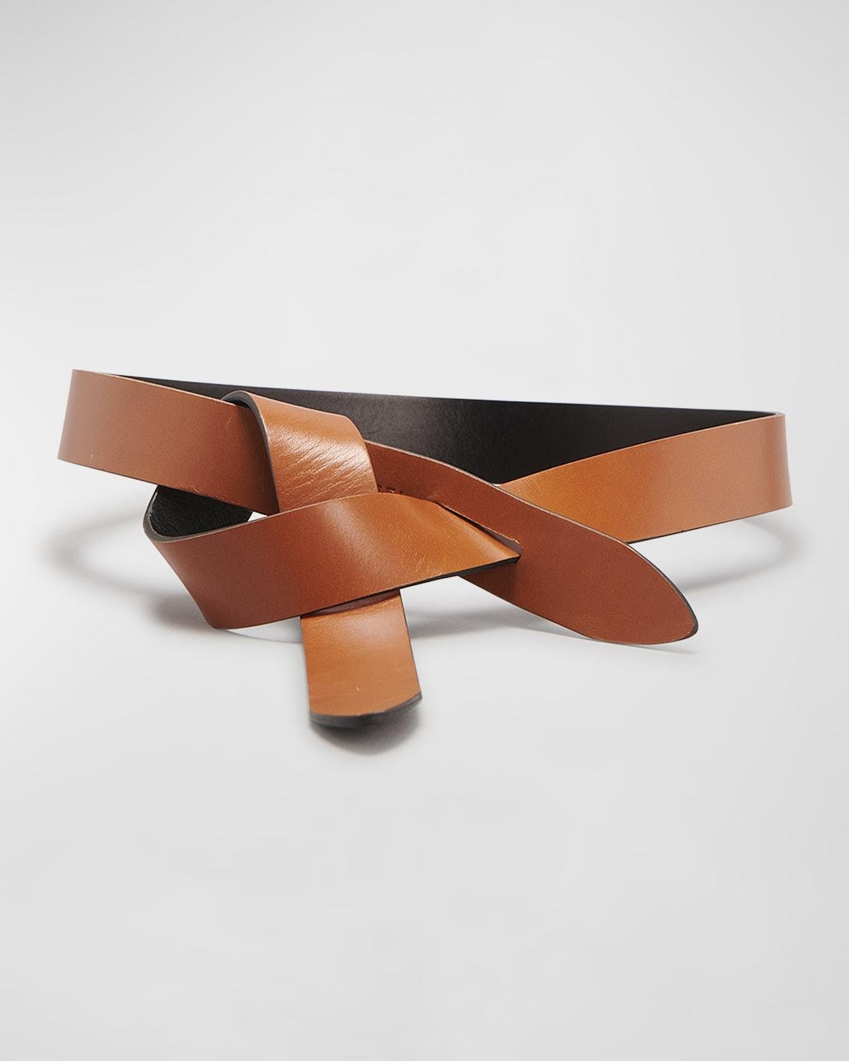 LECCE Bicolor Leather Pull-Through Belt by ISABEL MARANT | jellibeans