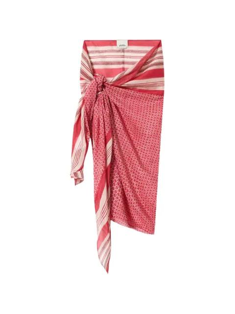 LUCILIA striped printed pareo by ISABEL MARANT