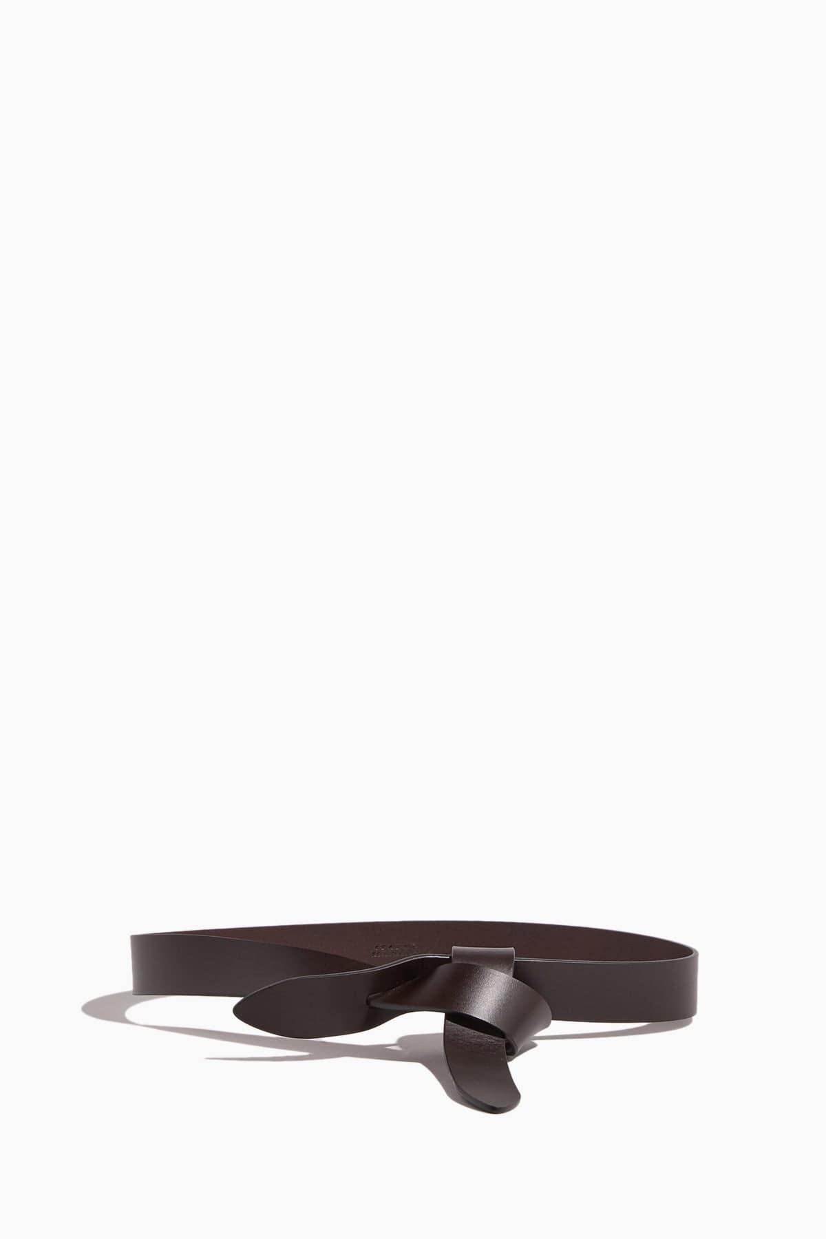 Lecce Belt in Chocolate by ISABEL MARANT
