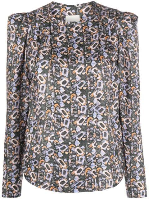 Lensy floral-print blouse by ISABEL MARANT