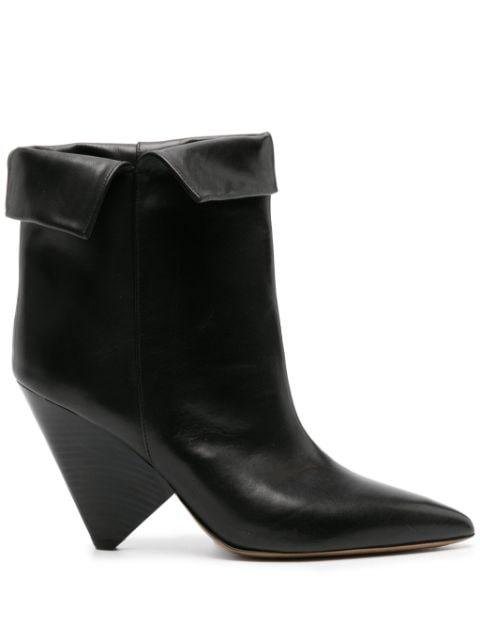 Lulya 90mm leather boots by ISABEL MARANT
