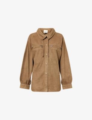 Maldia Relaxed-Fit Suede Shirt by ISABEL MARANT