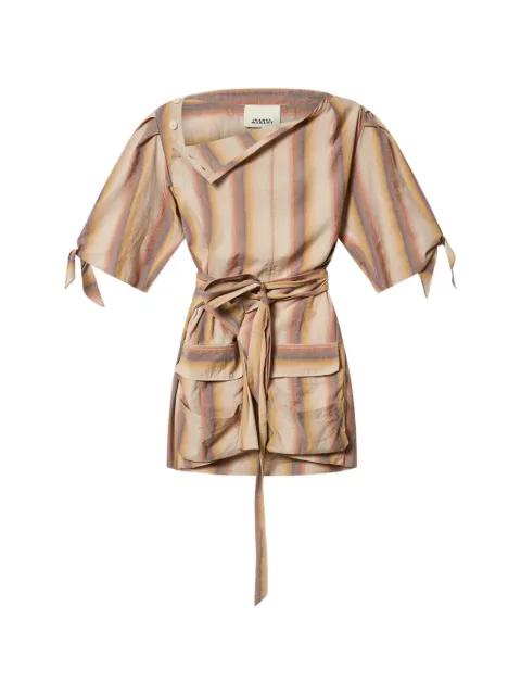 Mariza striped-pattern mini dress by ISABEL MARANT