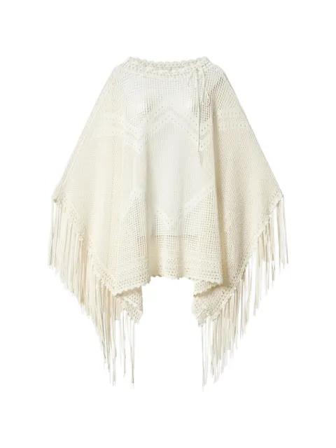 Metilia crochet fringed cape by ISABEL MARANT