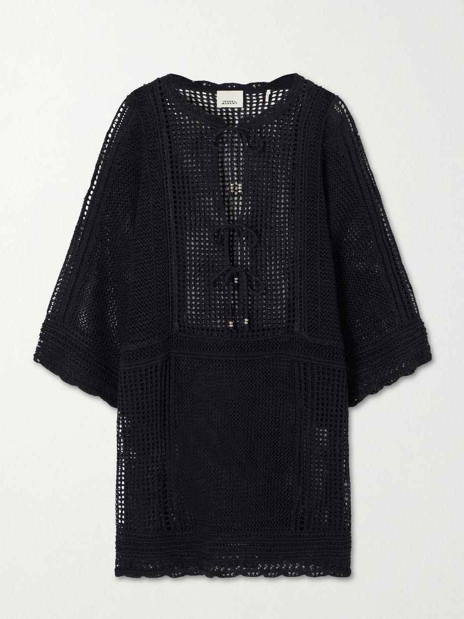 Metina crocheted cotton-blend mini dress by ISABEL MARANT