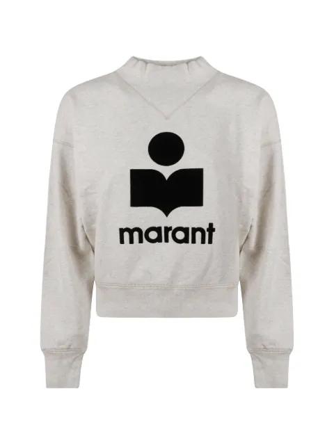 Moby logo-print mock-neck sweater by ISABEL MARANT