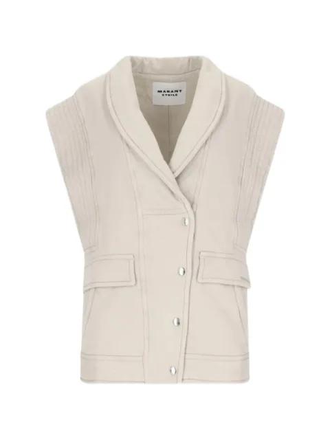 Naelle quilted gilet by ISABEL MARANT