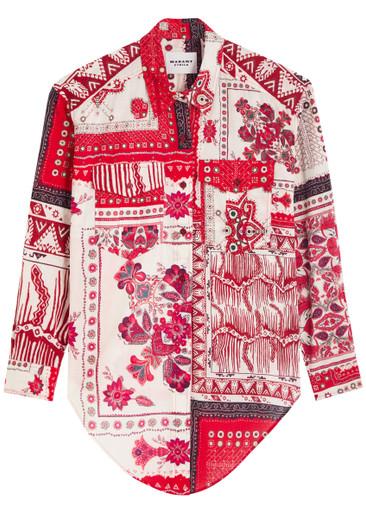 Nathy printed blouse by ISABEL MARANT