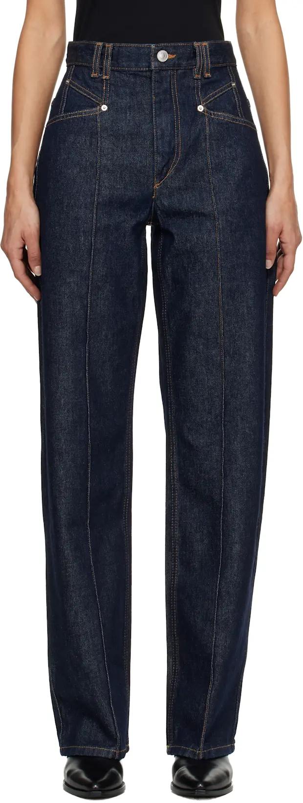 Navy Drolane Jeans by ISABEL MARANT