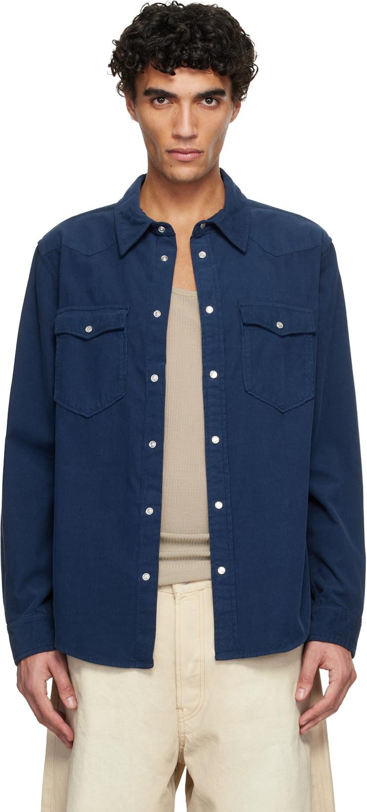 Navy Vasco Shirt by ISABEL MARANT