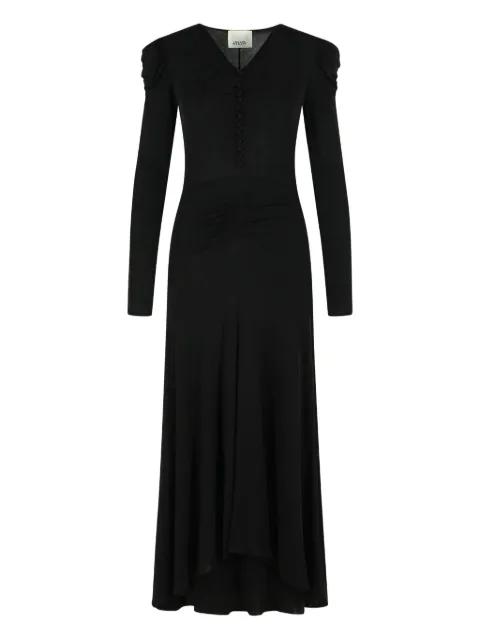 Nejma patch-button V-neck maxi dress by ISABEL MARANT