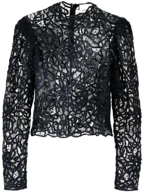 Neline lace long-sleeve top by ISABEL MARANT