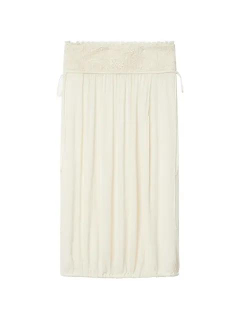 Nilma lace-trim silk skirt by ISABEL MARANT