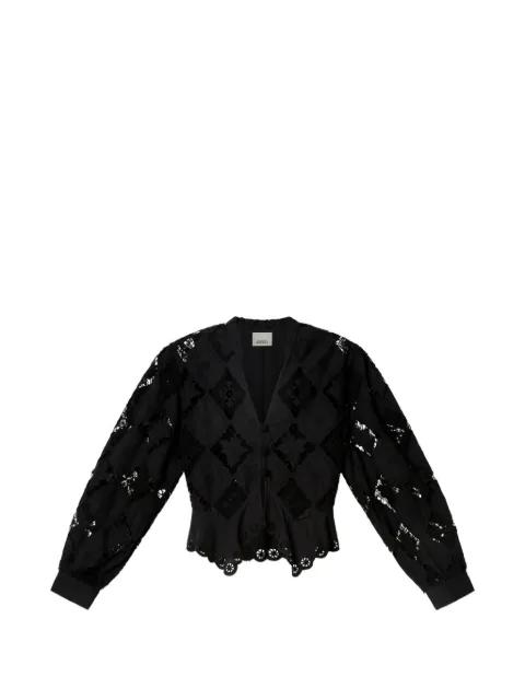 Nina openwork long-sleeve blouse by ISABEL MARANT