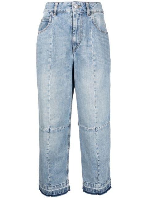 Norela patchwork cropped jeans by ISABEL MARANT