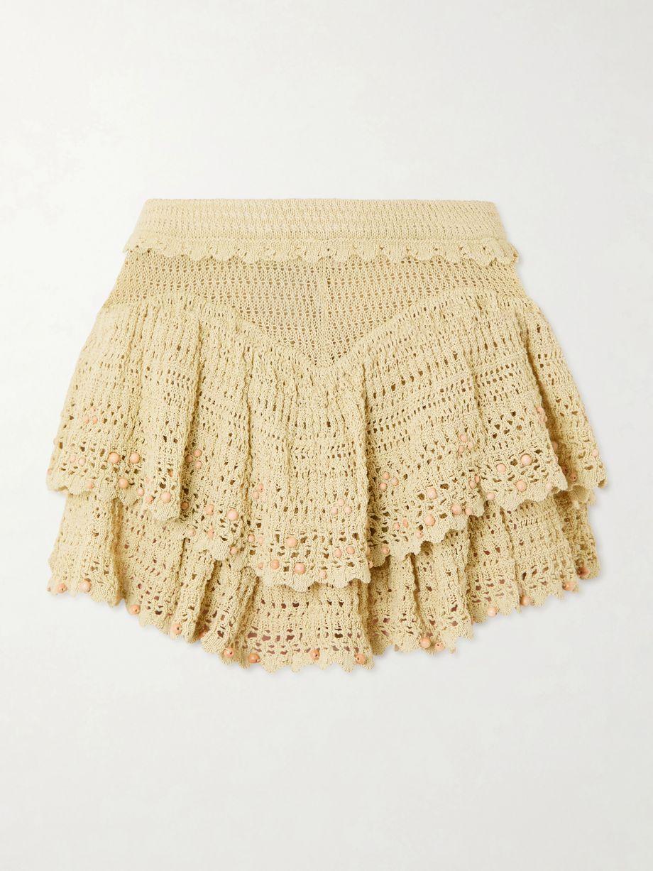 Olzea embellished crochet-knit shorts by ISABEL MARANT
