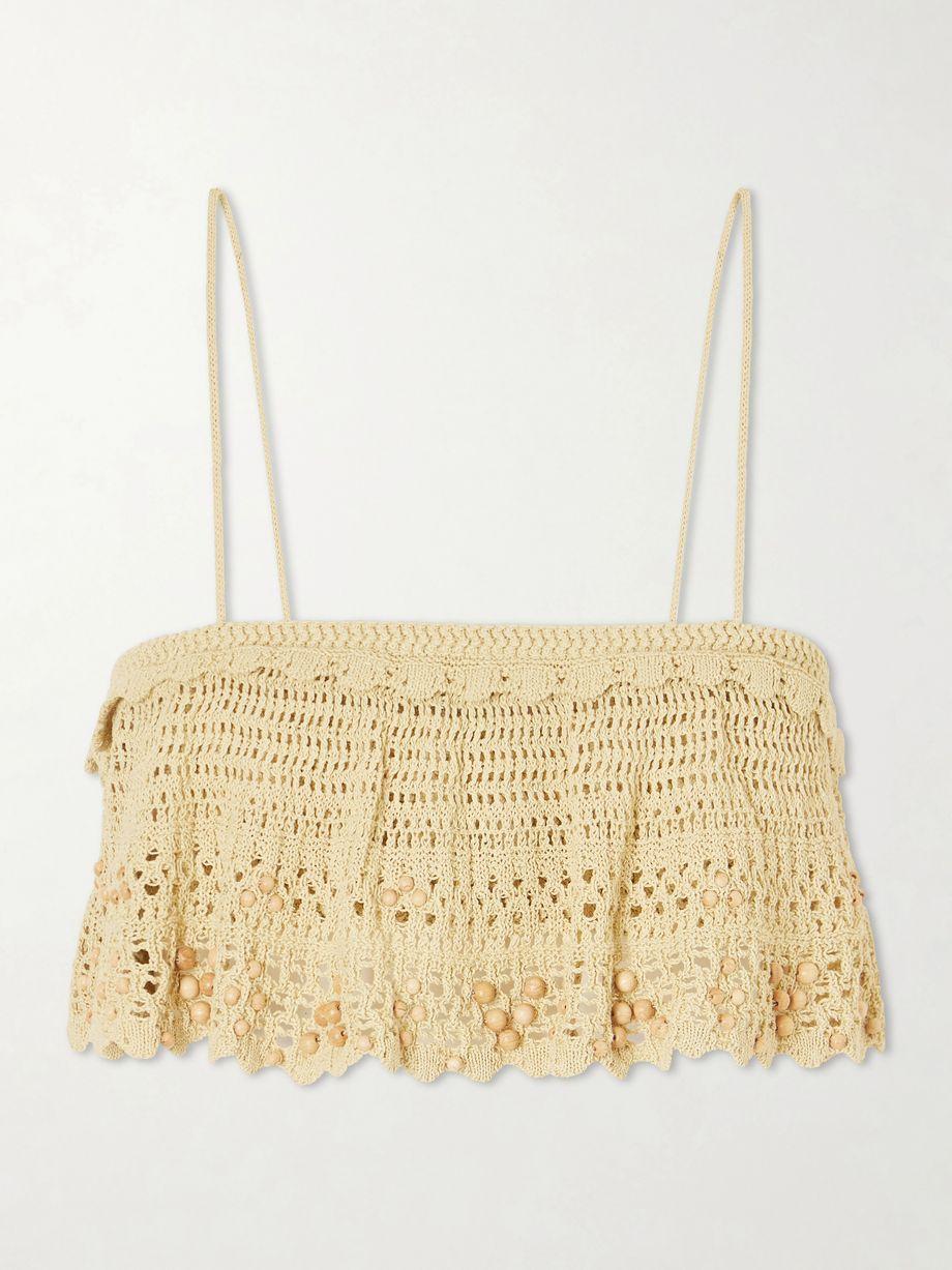 Oraviel crocheted embellished cotton-blend tank by ISABEL MARANT