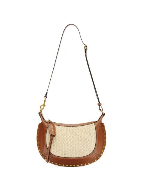 Oskan Moon raffia studded shoulder bag by ISABEL MARANT