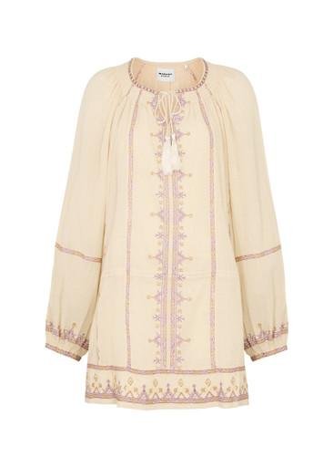 Parsley embroidered cotton-voile mini dress by ISABEL MARANT