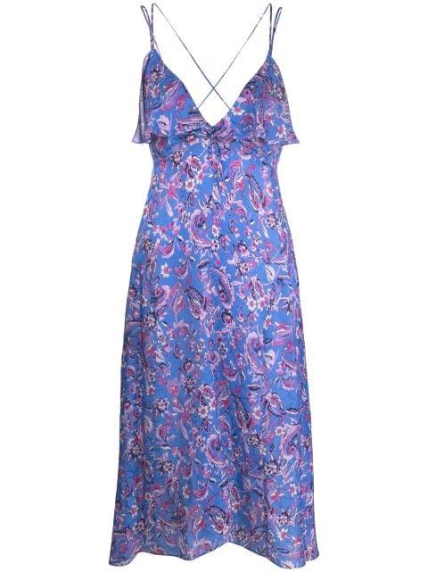 Presly floral-print midi dress by ISABEL MARANT