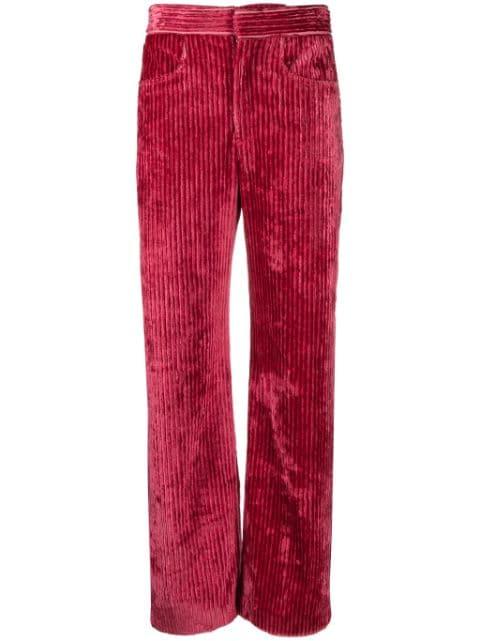 Rwan cordoroy-finish trousers by ISABEL MARANT