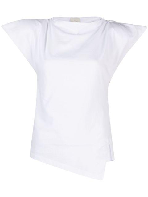 Sebani padded asymmetric T-shirt by ISABEL MARANT